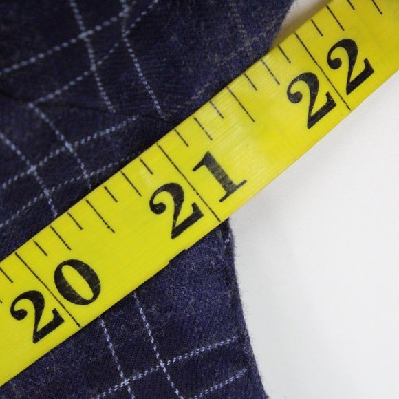 Zachary Prell Shirt Mens Navy Blue Plaid Casual Button Down Collared Size Small - Picture 8 of 9